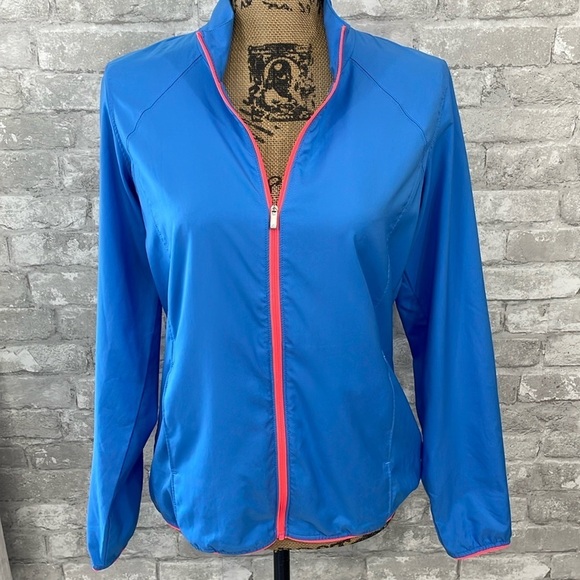 Adidas Blue Zip Up Windbreaker - Picture 1 of 8